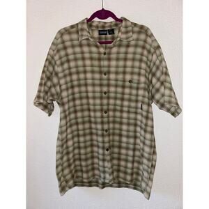 Patagonia Organic Cotton Shirt Men’s L Plaid Short Sleeve